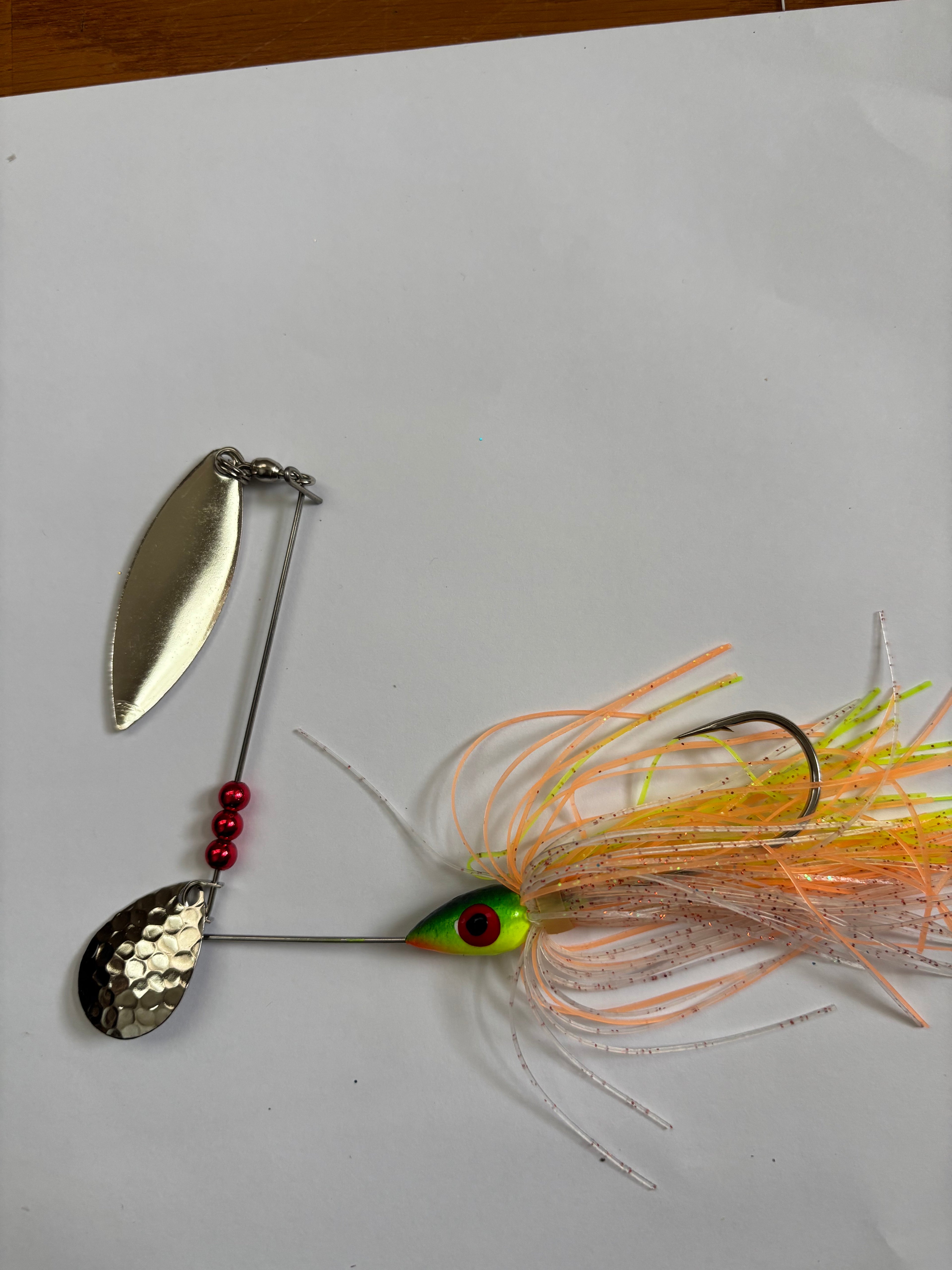 Firetiger Bass Spinner (with Sunkist skirt)