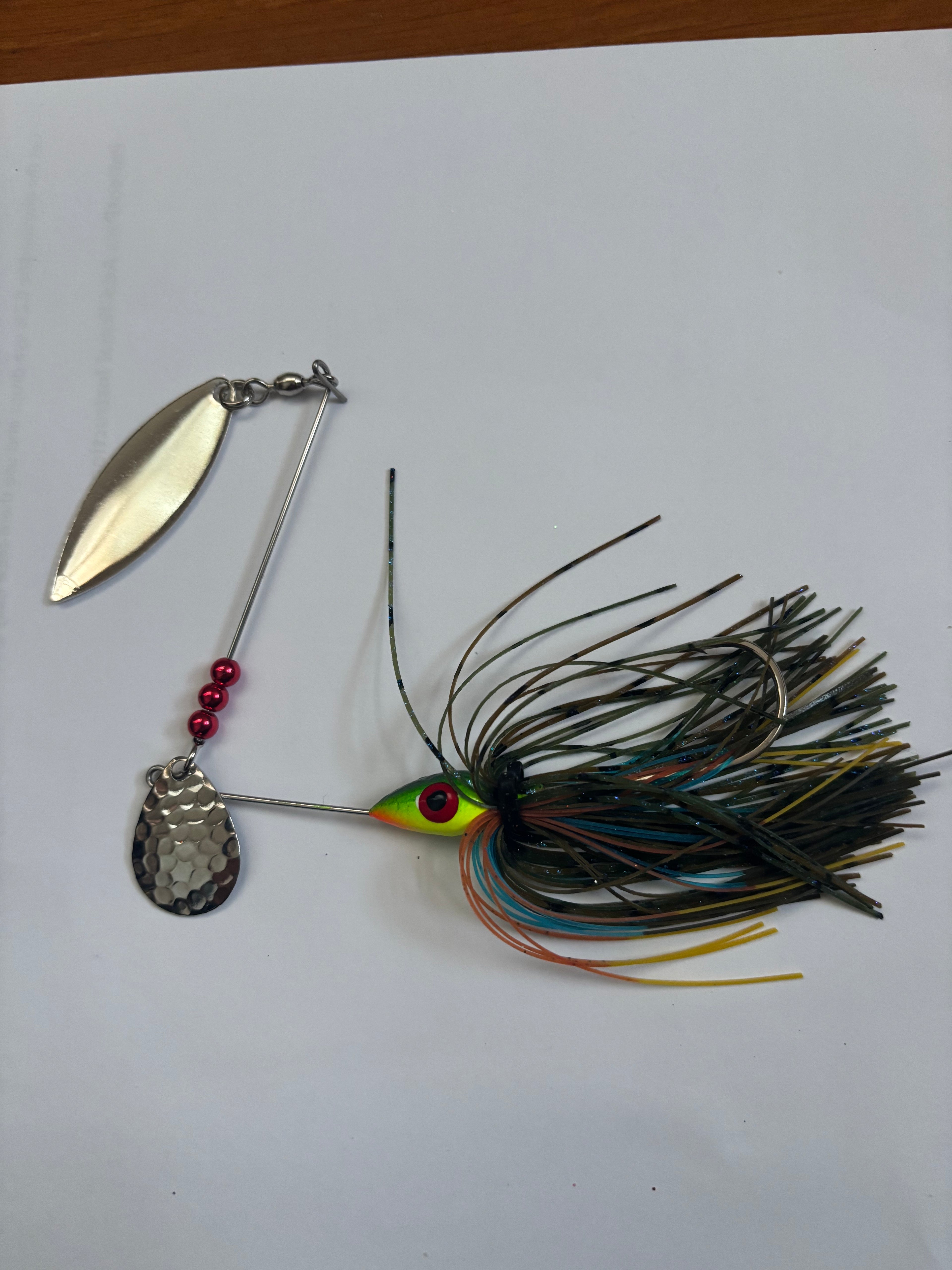 Firetiger Bass Spinner (with Bluegill skirt)
