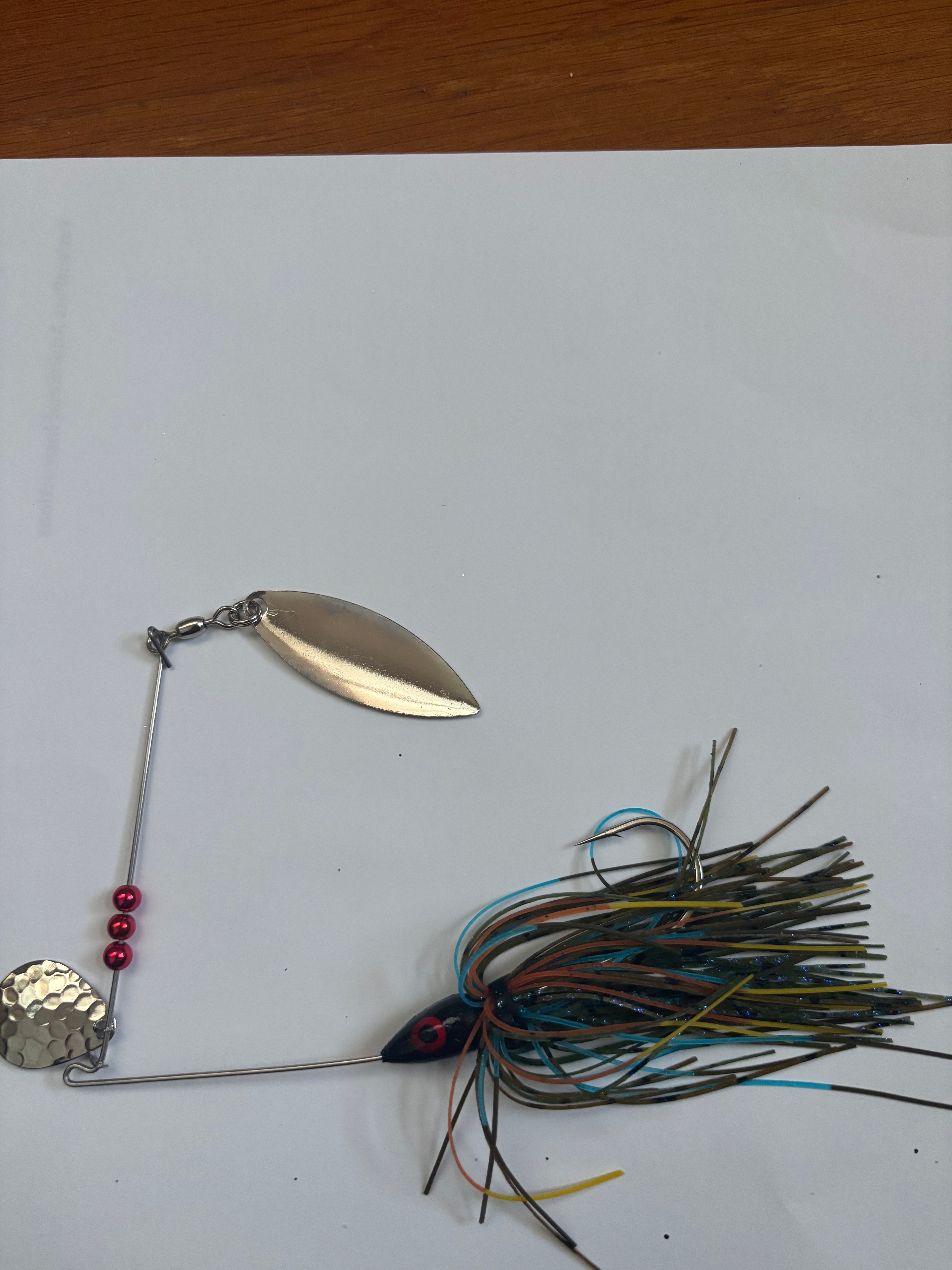 Black Bass Spinner (With bluegill skirt)