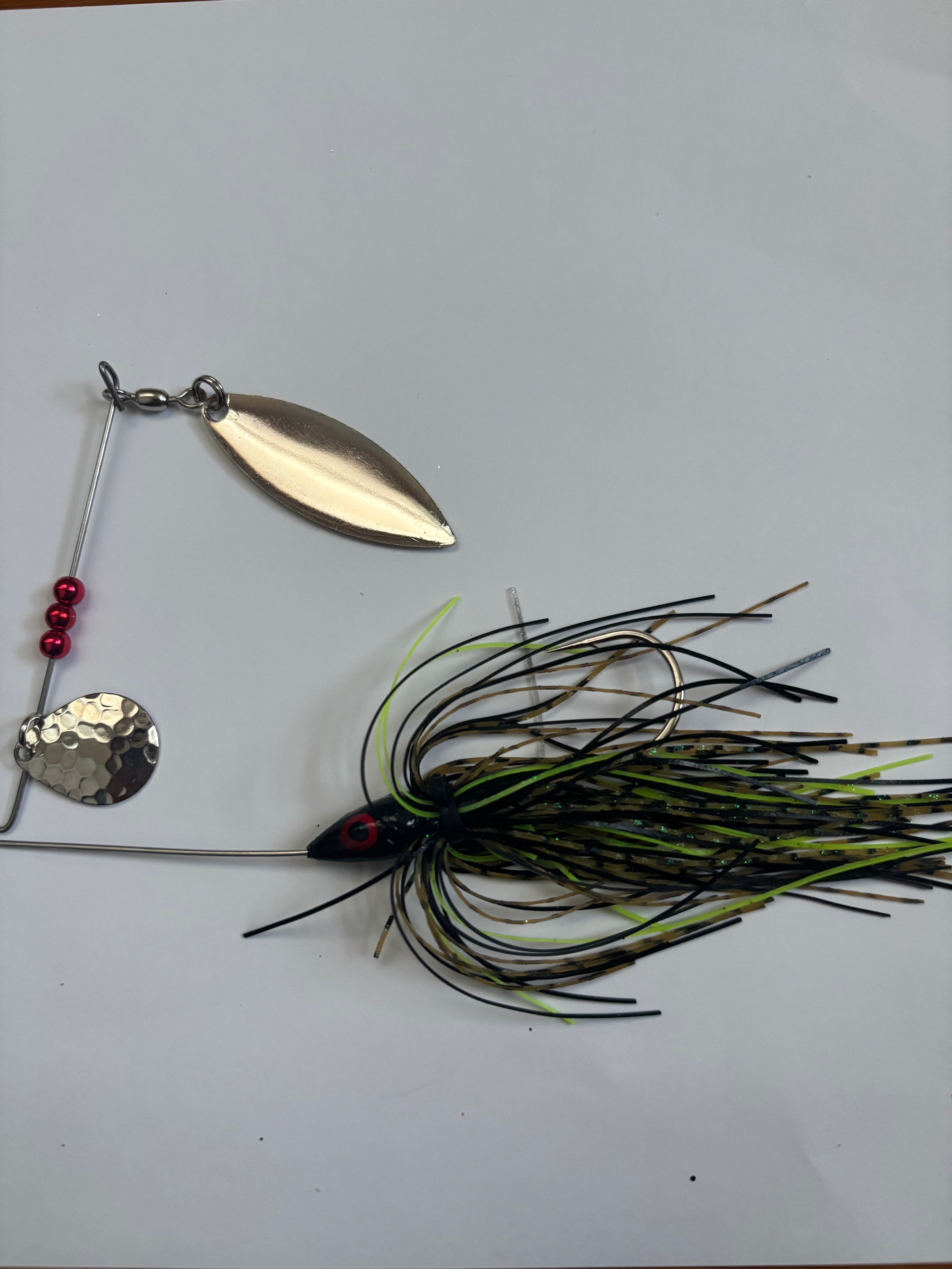 Black Bass Spinner (with MO craw skirt)