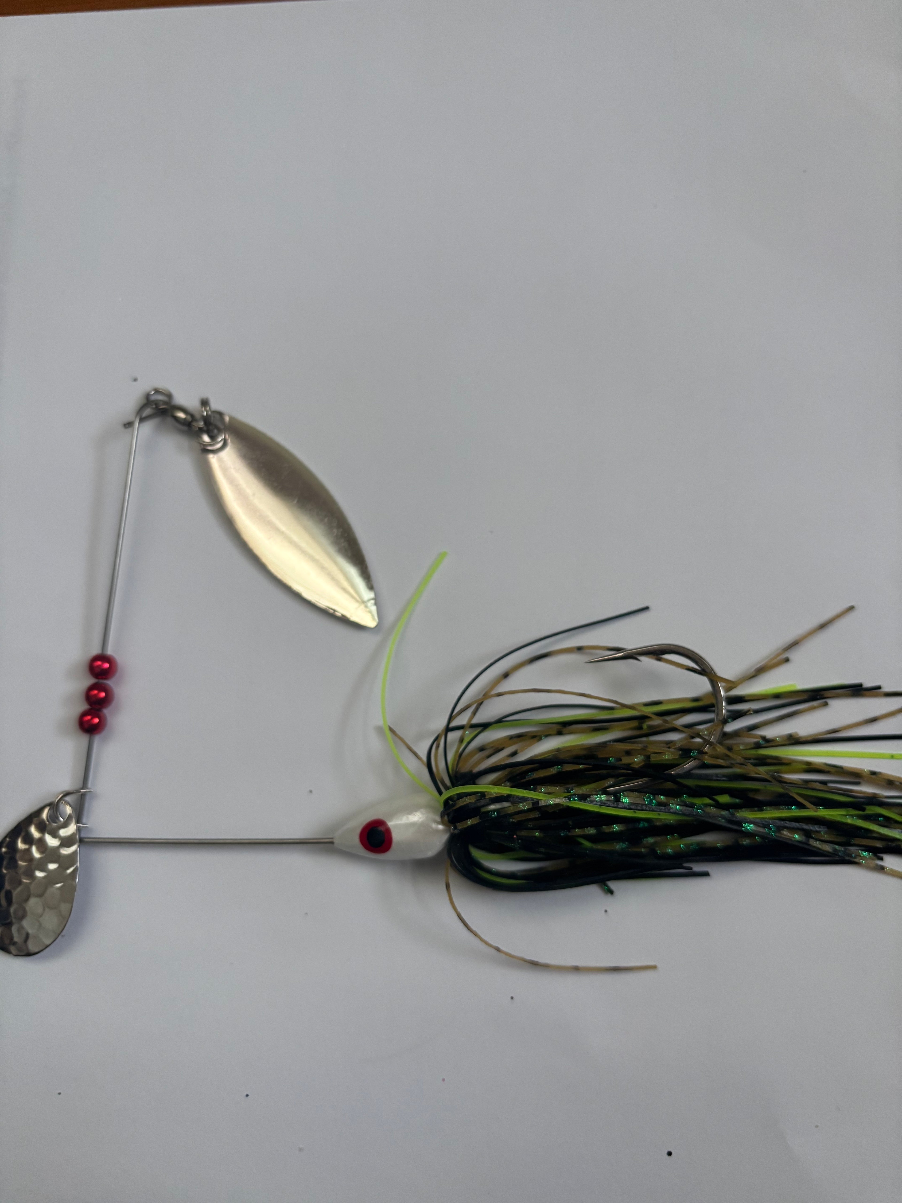 White Bass Spinner (with MO craw skirt)