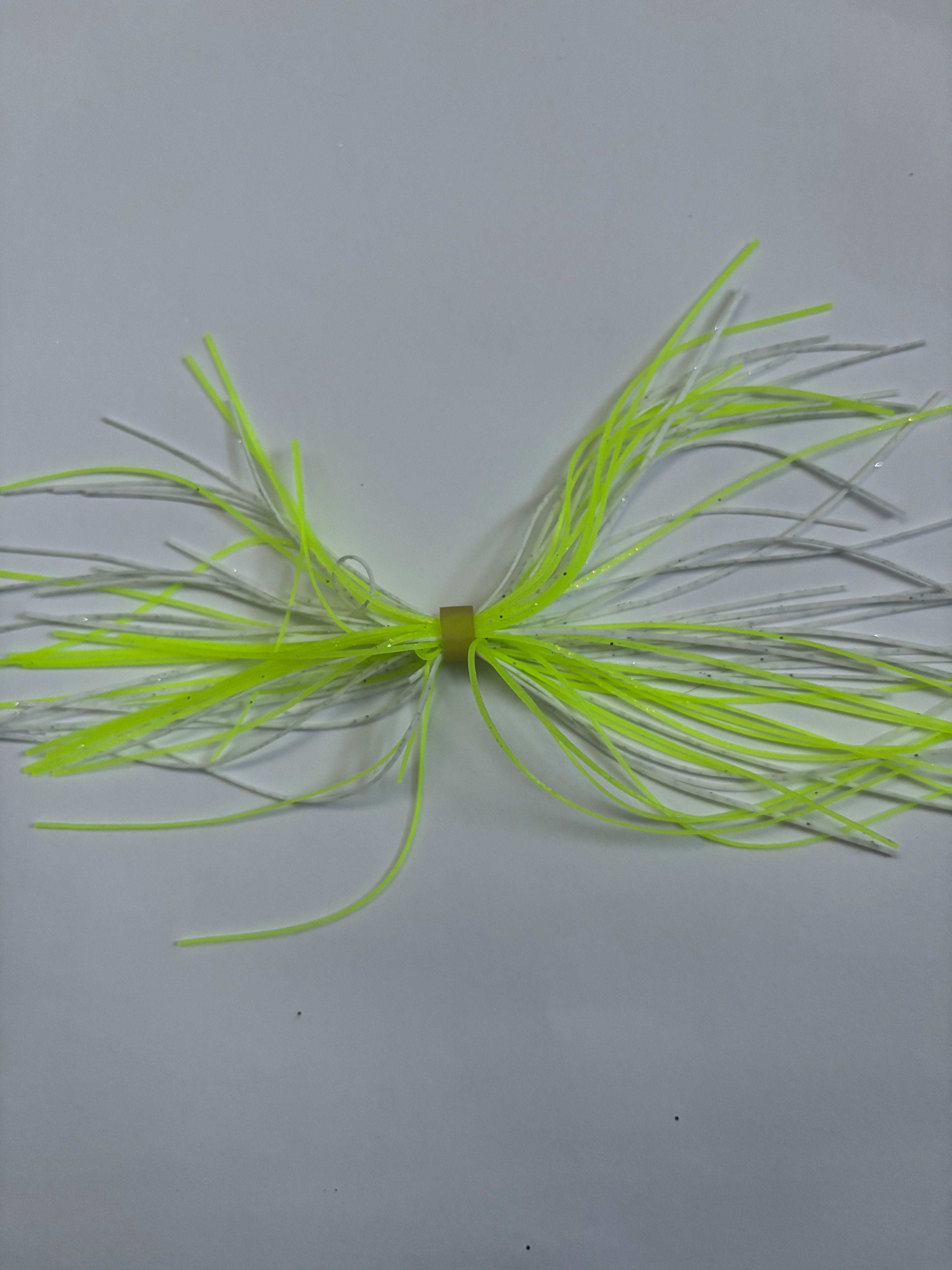 Chartreuse/White Bass Spinner Skirt